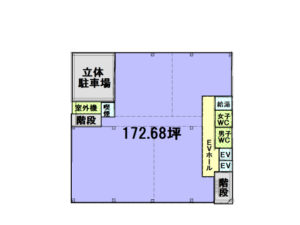 ２～８階間取図（フロア貸し）