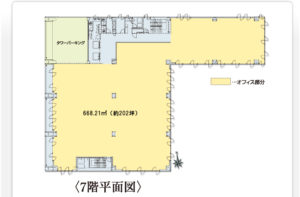 7階平面図（フロア貸し）